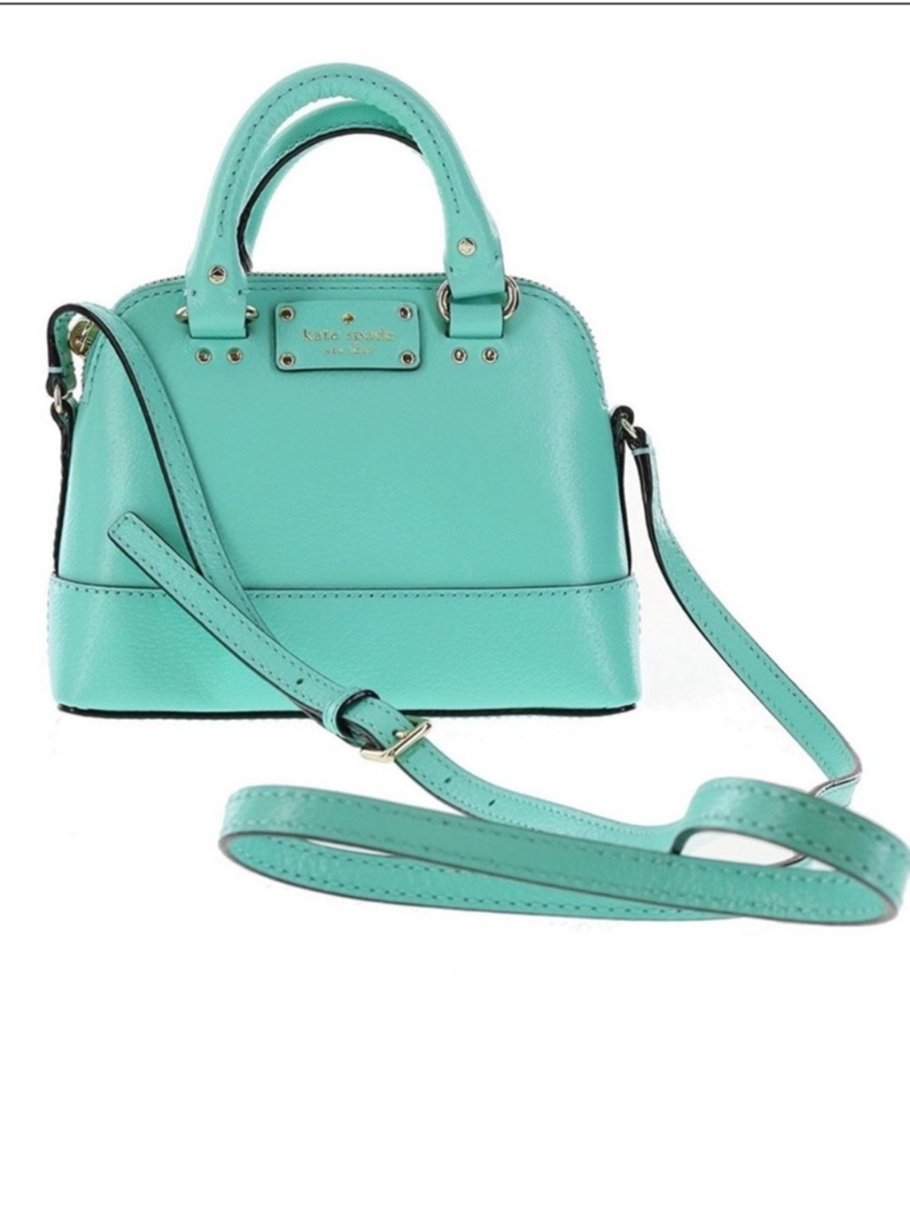 Kate Spade Wellesley Mini Rachelle Satchel/Crossbody in fresh air/tiffany blue